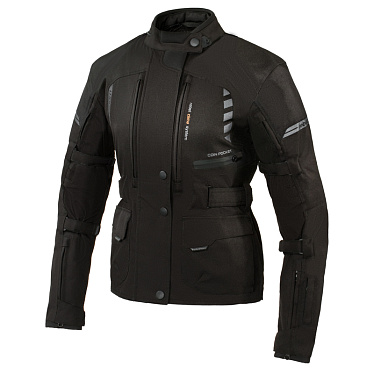 Мотокуртка женская текстильная Rebelhorn HikerII черный - магазин Motostyles