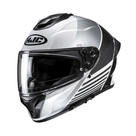 Мотошлем HJC C71 Morix черный белый - магазин Motostyles