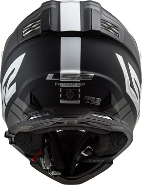 Мотошлем LS2 MX436 Pioneer Evo Evolve белый черный - магазин Motostyles