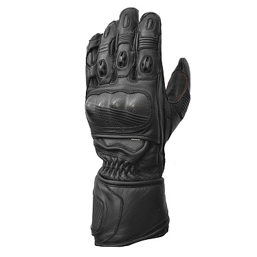 Мотоперчатки кожаные Seca Atom llI черный - магазин Motostyles
