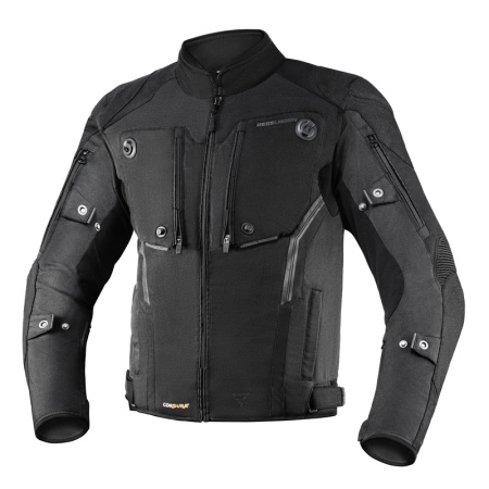 Мотокуртка текстильная Rebelhorn Borg черный - магазин Motostyles