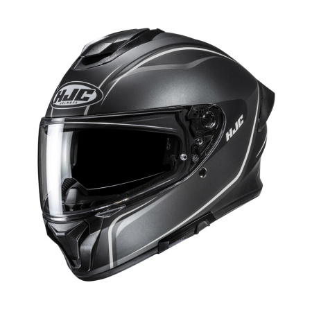 Мотошлем HJC C71 черный серый - магазин Motostyles
