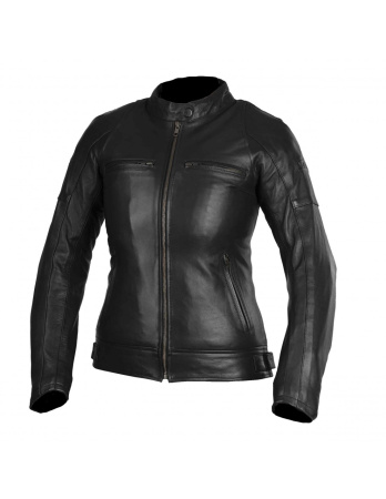 Мотокуртка женская кожаная Seca Bonneville черный - магазин Motostyles