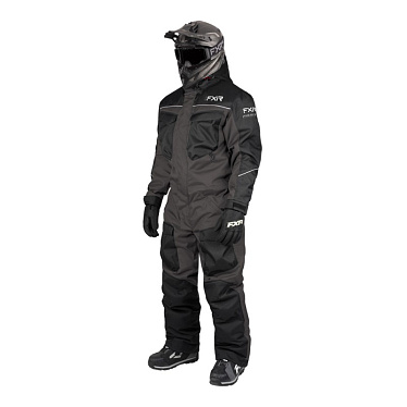 Комбинезон FXR Excursion с утеплителем черный серый - магазин Motostyles
