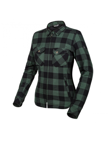 Моторубашка женская Seca Marshal II зеленый черный - магазин Motostyles
