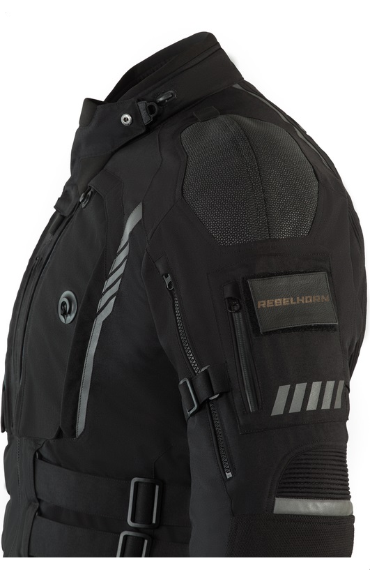Мотокуртка текстильная Rebelhorn Patrol черный Мотокуртка текстильная Rebelhorn Patrol черный